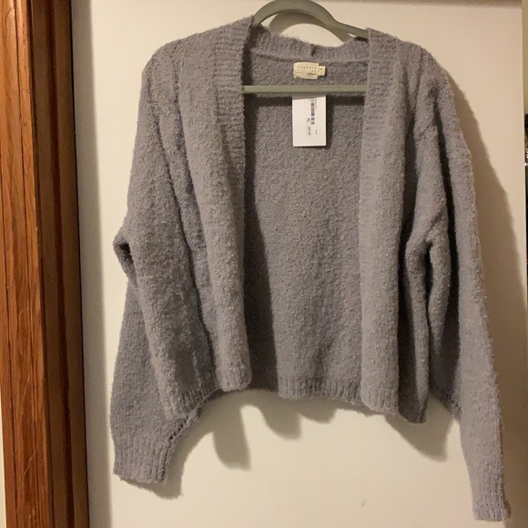 Dreamers by debut gray cardigan - Picture 2 of 4